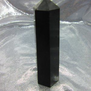 Black Tourmaline Polished Tower Generator Crystal Meditation Tool